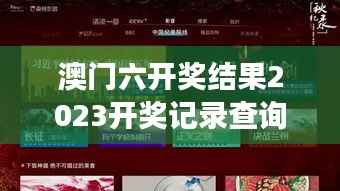 澳门六开奖结果2023开奖记录查询网站:一站式服务提升赌城竞猜游戏乐趣