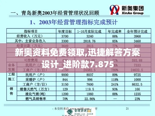 新奥资料免费领取,迅捷解答方案设计_进阶款7.875