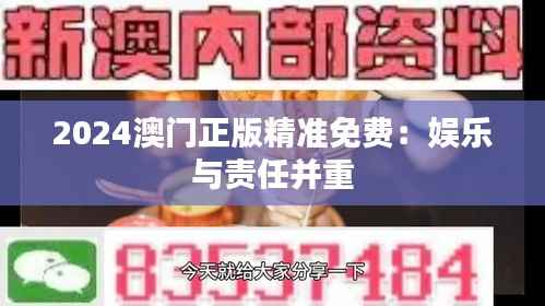 2024澳门正版精准免费:娱乐与责任并重