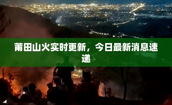 莆田山火实时更新,今日最新消息速递