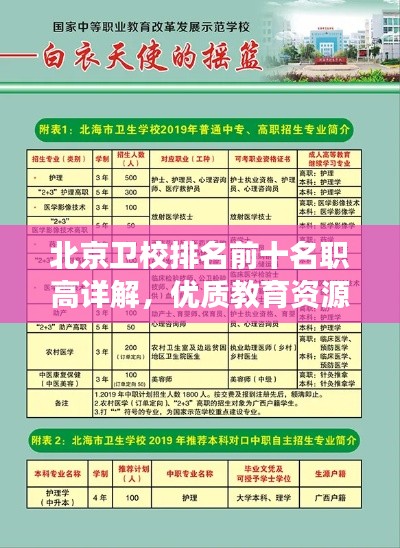 北京卫校排名前十名职高详解,优质教育资源的璀璨明珠